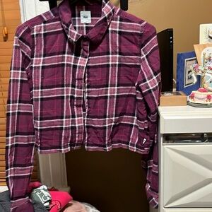Vans crop flannel